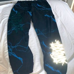 lightning reflective sweatpants